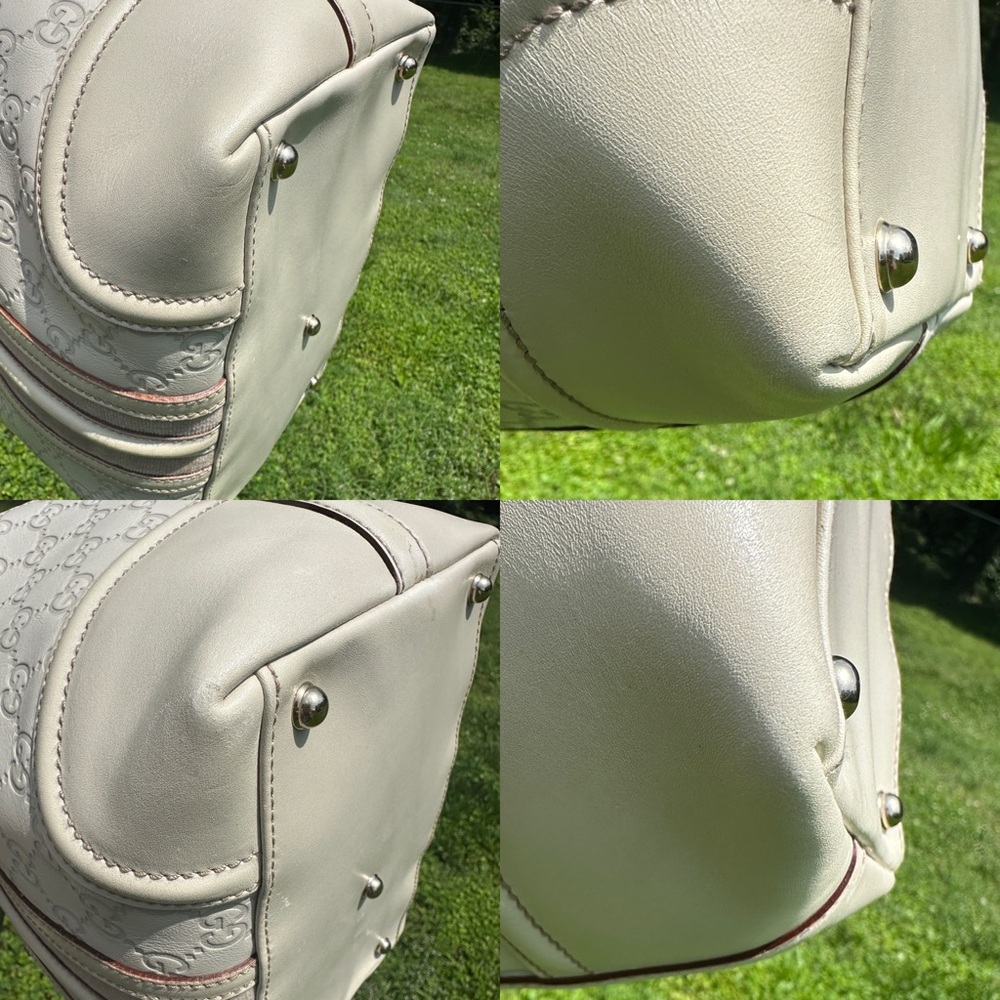 Gucci Leather Treasure Bag White and Beige w/ Key, charm, dusty & COA - Picture 10 of 17